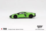 (Pre-Order) 1:64 Lamborghini Revuelto -- Verde Selvans (Green) -- Mini GT