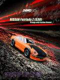 1:64 Nissan Fairlady 240Z (S30) -- Orange w/Carbon Bonnet -- INNO64