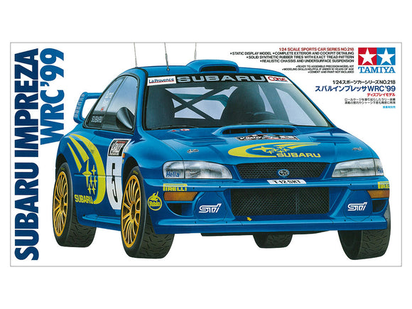1:24 Subaru Impreza WRX STI WRC Rally 1999 -- PLASTIC KIT -- Tamiya 24