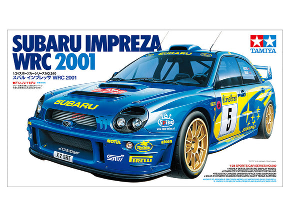 1:24 Subaru Impreza WRX STI WRC Rally 2001 -- PLASTIC KIT -- Tamiya 24240