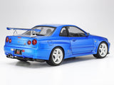 1:24 Nissan Skyline R34 GT-R V-Spec II -- PLASTIC KIT -- Tamiya 24258