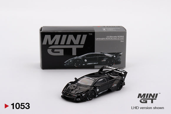 1:64 Lamborghini LB-Silhouette WORKS Murcielago GT -- Black -- Mini GT