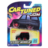 1:64 1967-79 Toyota Land Cruiser J50 -- Black/Red -- CarTuned: JDM Series 6