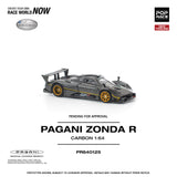 (Pre-Order) 1:64 Pagani Zonda R -- Black/Gold -- Pop Race