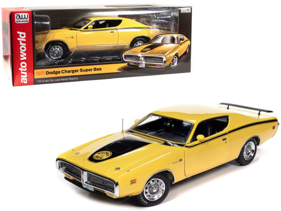 1:18 1971 Dodge Charger Super Bee -- Yellow -- American Muscle