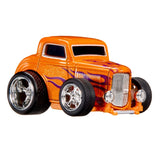 1:64 1932 Ford 3-Window Coupe -- Orange w/Flames -- CarTuned: Mainline Series 11