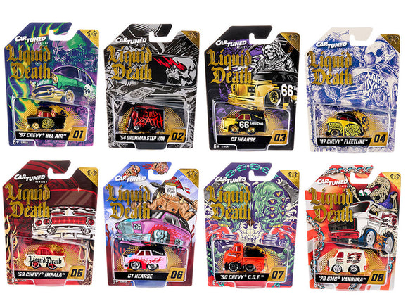CARTUNED REMIXES Liquid Death ミニカー 8台セット 1:64 (8-Piece Set) Remixes Series 1: Liquid Death -- CarTuned