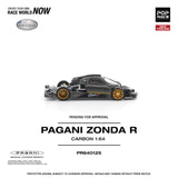 (Pre-Order) 1:64 Pagani Zonda R -- Black/Gold -- Pop Race