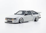 (Pre-Order) 1:18 Toyota Sprinter Trueno (AE86) Khyzyl Saleem -- White -- Kyosho: Samurai