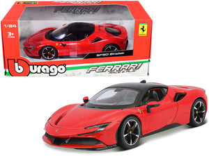 1:24 Ferrari SF90 Stradale -- Red -- Bburago Race & Play