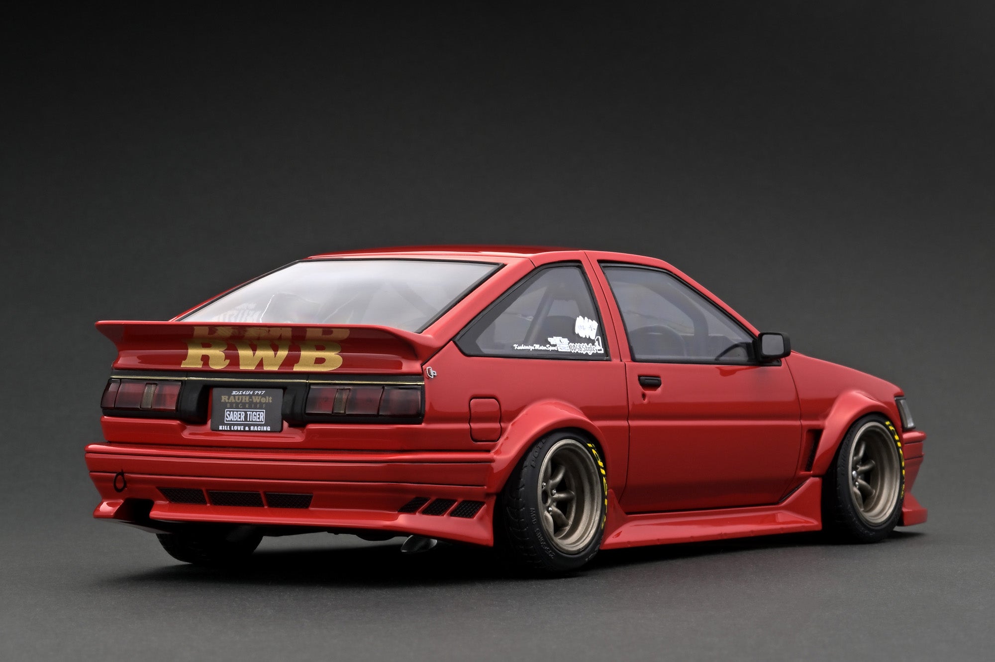 1:18 Toyota AE86 RWB -- Red -- Ignition Model IG2611