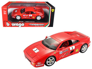 1:24 Ferrari F355 Challenge -- #1 Red -- Bburago Race & Play