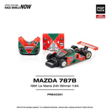 (Pre-Order) 1:64 1991 Le Mans 24h Winner -- #55 Mazda 787B -- Pop Race