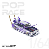 1:64 Nissan Skyline C210 - Bosozoku Style -- Purple Chrome/Silver -- Pop Race