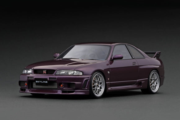 1:18 Nissan Skyline GT-R (BCNR33) -- Midnight Purple -- Ignition Model IG2779