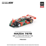 (Pre-Order) 1:64 1991 Le Mans 24h Winner -- #55 Mazda 787B -- Pop Race