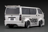 1:18 Toyota Hiace TSD Works -- Pearl White -- Ignition Model IG2804