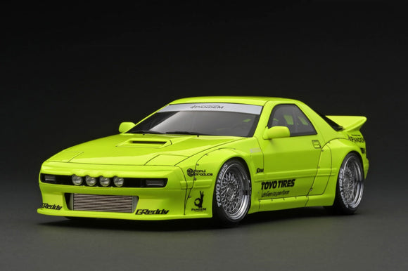 1:18 Mazda RX-7 (FC3S) Pandem -- Fluorescent Yellow -- Ignition Model IG2912