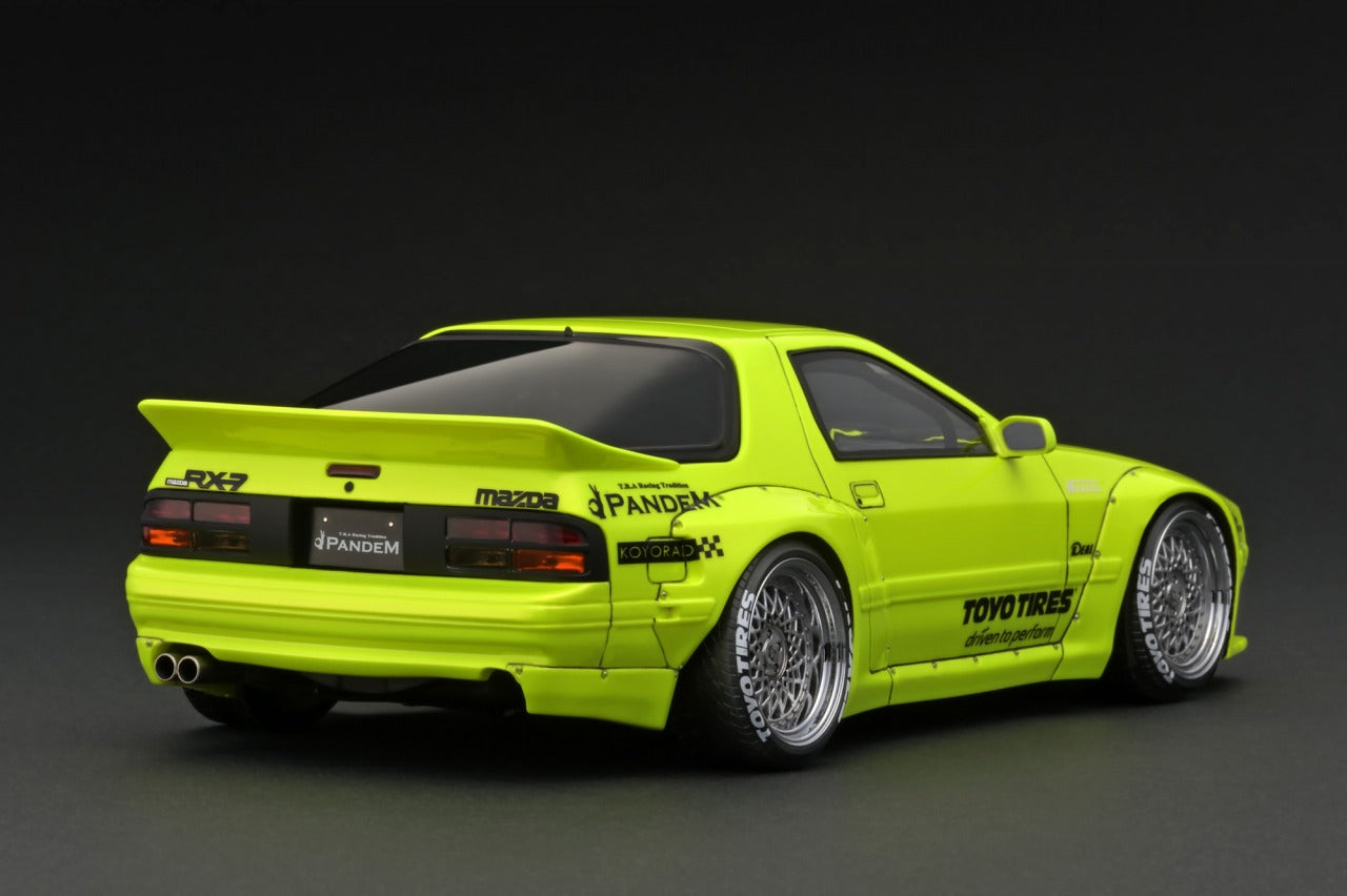1:18 Mazda RX-7 (FC3S) Pandem -- Fluorescent Yellow -- Ignition Model