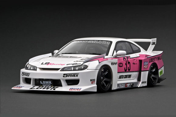 1:18 LBWK Nissan S15 Silvia Silhouette -- Liberty Walk Pink -- Ignitio