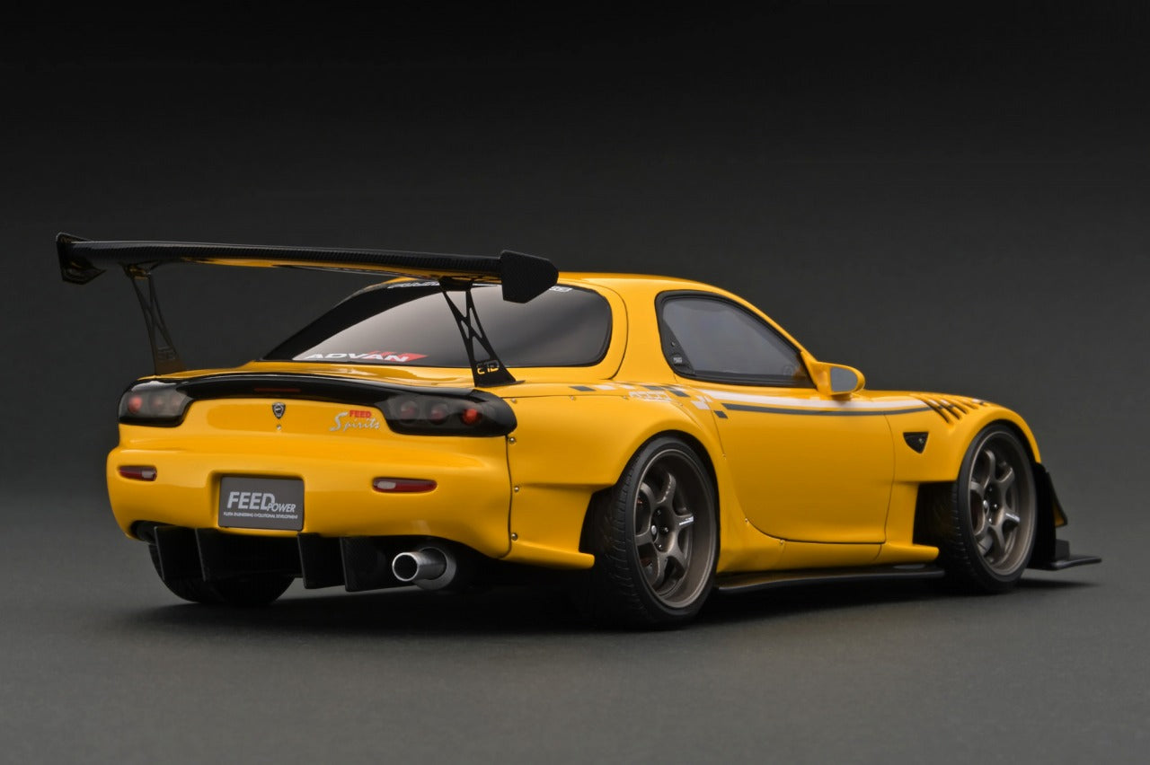 1:18 Mazda RX7 FEED Afflux GT3 (FD3S) -- Yellow -- Ignition Model IG29