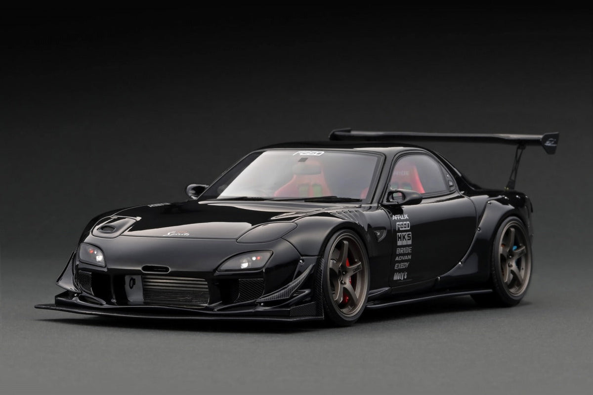 1:18 Mazda RX7 FEED Afflux GT3 (FD3S) -- Black -- Ignition Model IG296
