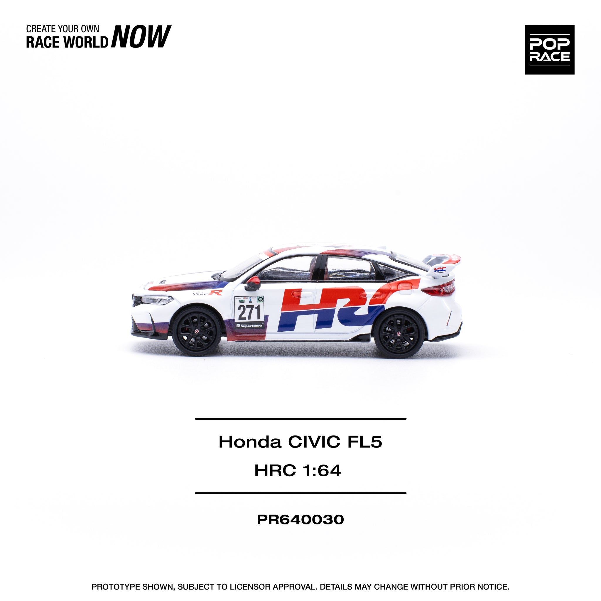 1:64 Honda Civic (FL5) Type R -- #271 HRC -- Pop Race