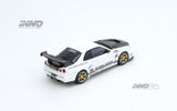 (Pre-Order) 1:64 Nissan Skyline GT-R (R34) TOP SECRET -- White -- INNO64