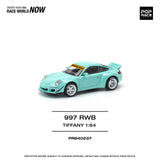 1:64 RWB 997 -- "Tiffany" Blue -- Pop Race Porsche 911