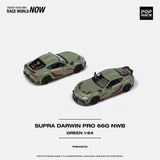 1:64 Toyota Supra GR A90 -- Darwin Pro 66G NWB in Army Green -- Pop Race