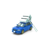 (Pre-Order) 1:64 Subaru Forester SG9 STI w/Car Camping Kit -- Blue -- Model-Model
