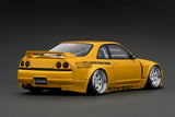 1:18 Nissan Skyline GT-R R33 PANDEM -- Yellow -- Ignition Model IG3033