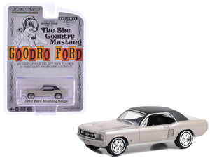 1:64 1967 Ford Mustang Coupe -- Autumn Smoke (Beige) -- Greenlight