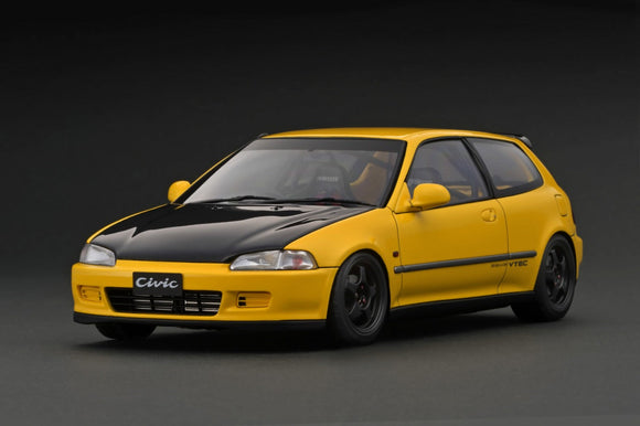 1:18 Honda Civic (EG6) -- Yellow -- Ignition Model IG3044