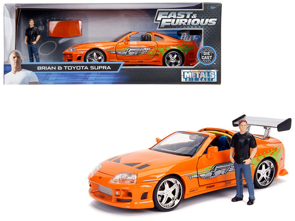 1:24 Brian's Toyota Supra w/Figurine -- Fast & Furious JADA