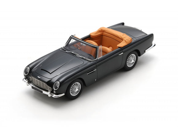 (Pre-Order) 1:18 Aston Martin DB5 Volante Cabriolet (1964) -- Grey Metallic -- Schuco