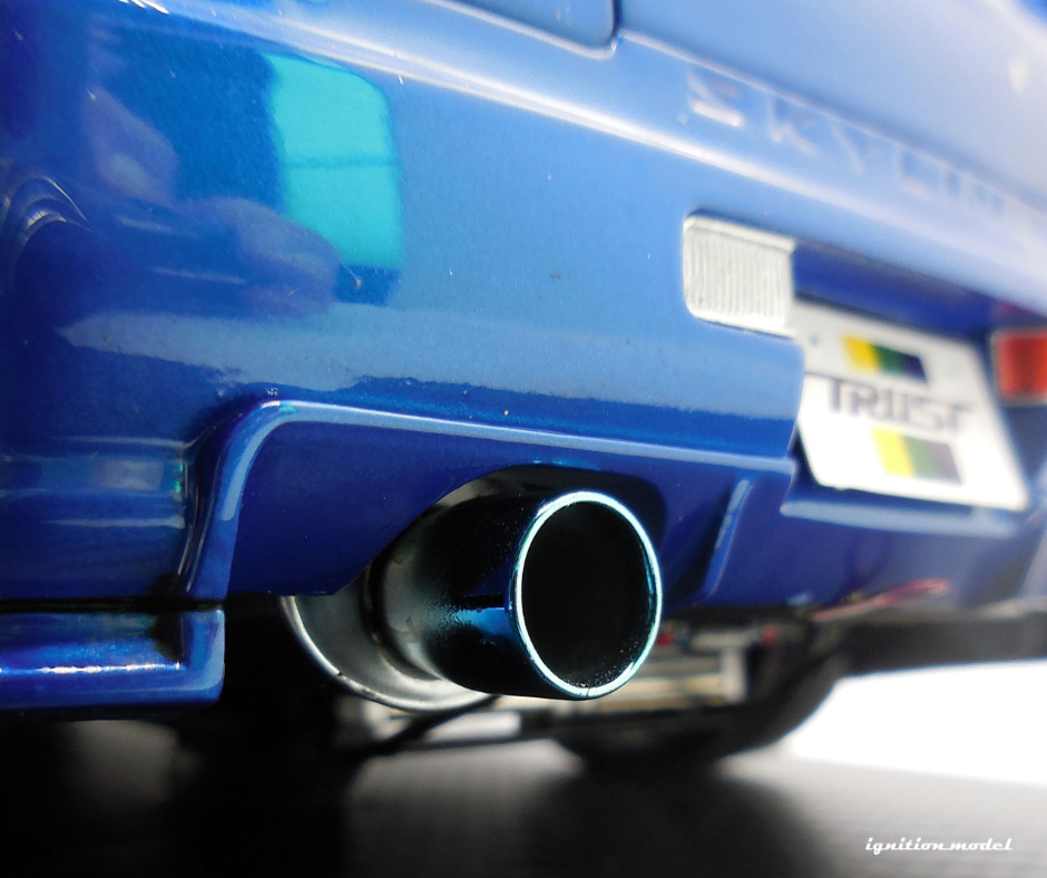 1:18 Nissan R34 Skyline GT-R GReddy 34RX -- TRUST Blue -- Ignition Mod