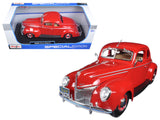 1:18 1939 Ford Deluxe Tudor -- Red -- Maisto 31180R