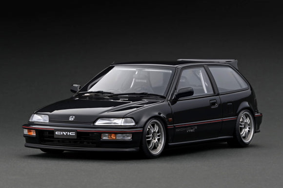 1:18 Honda Civic (EF9) SiR -- Black -- Ignition Model IG3125