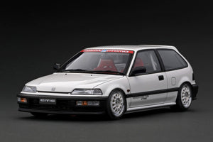 1:18 Honda Civic (EF9) SiR -- White/Black -- Ignition Model IG3126