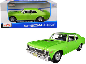 1:24 1970 Chevrolet Nova SS -- Metallic Green -- Maisto