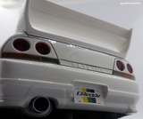 (Pre-Order) 1:18 Nissan Skyline GT-R (BCNR33) GReddy -- Pearl White -- Ignition Model IG3129