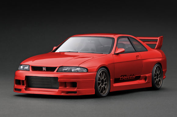 1:18 Nissan Skyline GT-R (BCNR33) GReddy -- Red Metallic -- Ignition Model IG313