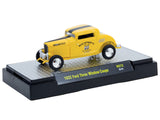 1:64 1932 Ford Three Window Coupe -- Mooneyes Yellow -- M2 Machines