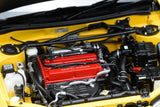 1:18 Mitsubishi Lancer Evolution IV -- Dandelion Yellow -- Motorhelix M84006
