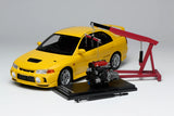 1:18 Mitsubishi Lancer Evolution IV -- Dandelion Yellow -- Motorhelix M84006