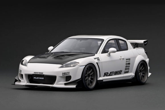 1:18 Mazda RX-8 (SE3P) RE Amemiya -- White  -- Ignition Model IG3175