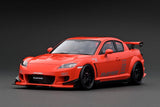 (Pre-Order) 1:18 Mazda RX-8 (SE3P) RE Amemiya -- Orange -- Ignition Model IG3176