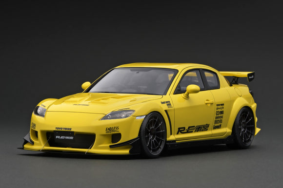 1:18 Mazda RX-8 (SE3P) RE Amemiya -- Yellow  -- Ignition Model IG3177