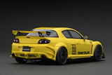 (Pre-Order) 1:18 Mazda RX-8 (SE3P) RE Amemiya -- Yellow  -- Ignition Model IG3177